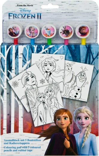 Disney Frozen 2 – kleurblok met 5 kleurpotloden