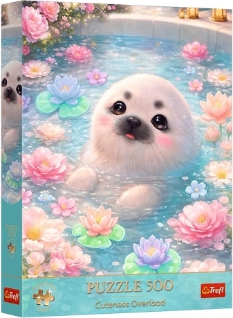 Puzzel Premium Plus Cuteness Overload Sladká tuleň - 500 stukjes