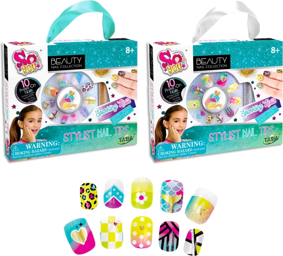TASIA nagelset met glitters voor kinderen
