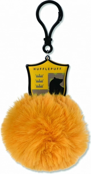 Pompon sleutelhanger Huffelpuf