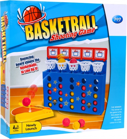 Logische arcadespel "Basketbal - 4 op een rij"
