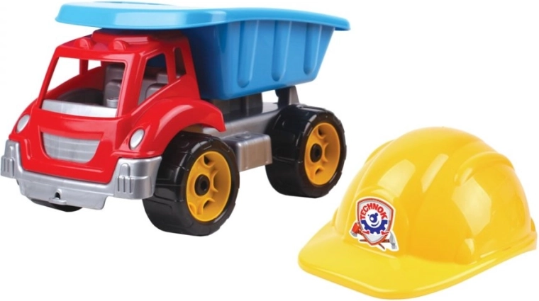 Kunststof helm voor kiepwagen voor kleine bouwer 3961