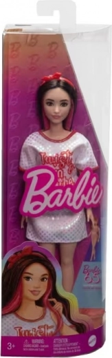 Barbie pop Fashionistas brunette met golvend haar