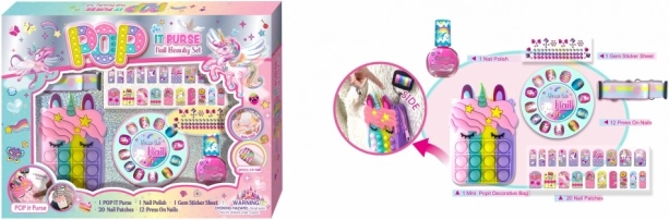 Nagelstudio met POP IT-handtas voor kinderen