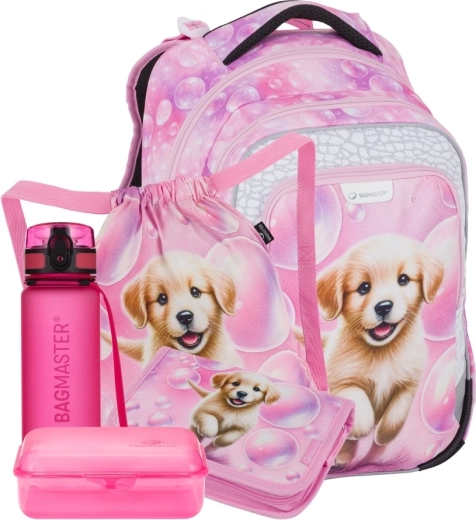 Bagmaster LUMI 26 grote schoolset voor eersteklassers – hondje