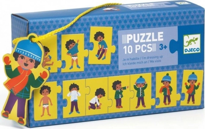 Djeco Kinderpuzzel verkleden 10 stukjes
