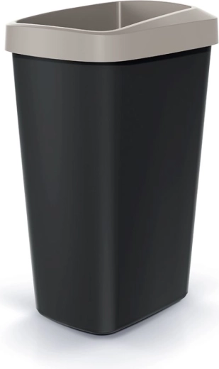 Prullenbak Compacta Q Drop 45 l lichtbruin