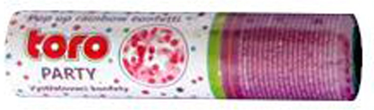 Afvuurbare regenboogconfetti 15 cm