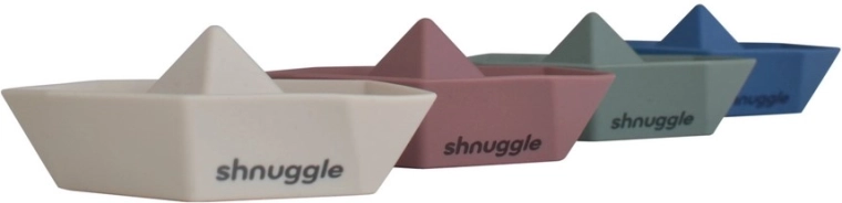 Shnuggle Stack and Sail stapelbare siliconen bootjes voor in bad (set van 4 stuks)