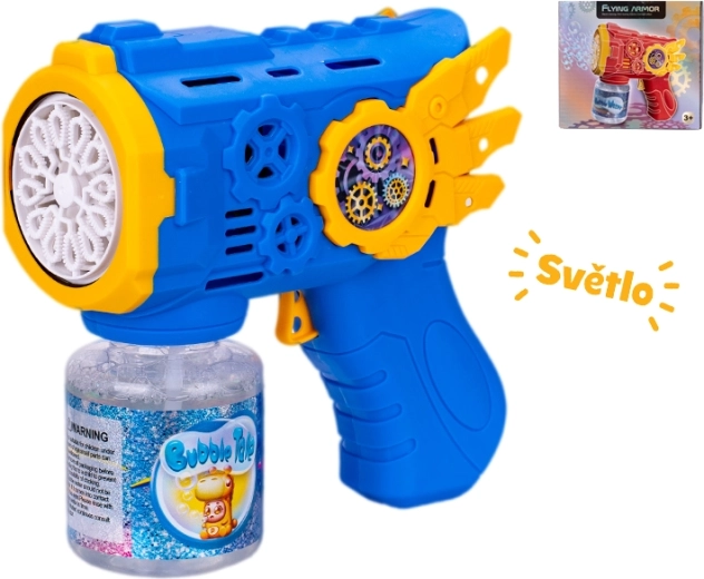 Bellenblaaspistool met lichteffecten 13 cm