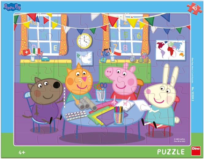 Puzzel Peppa Pig: In de kleuterschool 40 stukjes