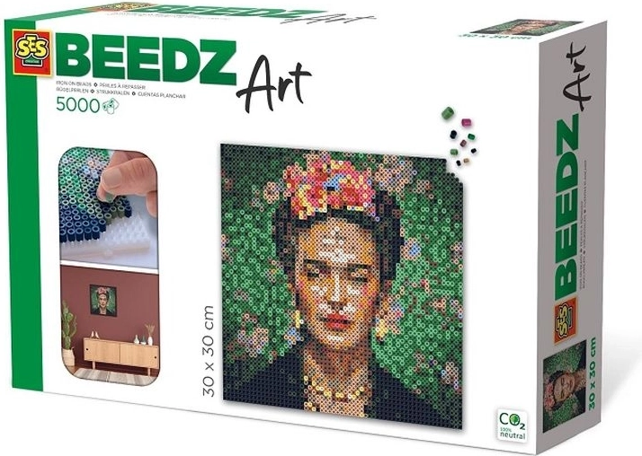 SES Beedz Art strijkkralen Frida Kahlo (30 × 30 cm)