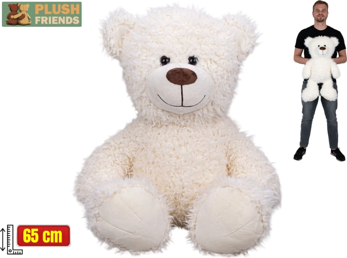 Pluchen beer Plush Friends 65 cm wit