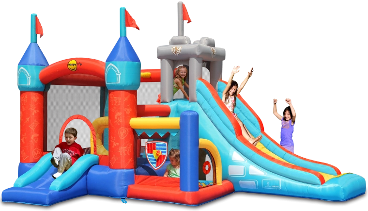 Happy Hop springend opblaasbaar kasteel Ridderslot 13-in-1