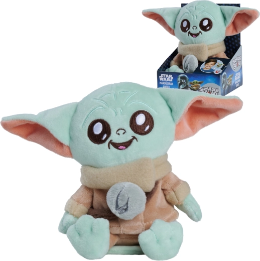 Pluche Grogu STAR WARS The Mandalorian Shoulder Squad 12 cm