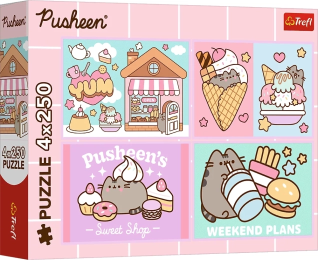 Puzzel Pusheen – maak kennis met PUSHEEN 4×250 stukjes
