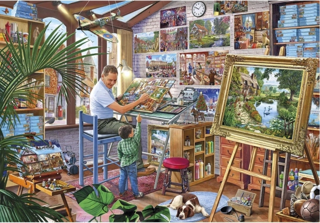 Puzzel kunstwerk – 2000 stukjes GIBSONS