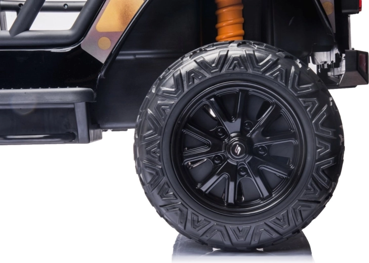 Elektrische kinderauto Jeep Monster 24V, zwart