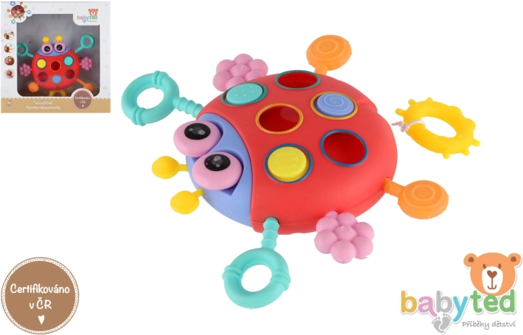 Sensorisch speelgoed lieveheersbeestje voor baby’s 6m+