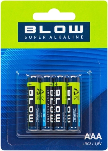 BLOW super alkaline batterijen AAA (LR3) 4 stuks