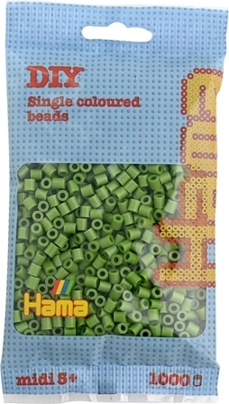 Hama Midi strijkkralen 1000 stuks olijfgroen