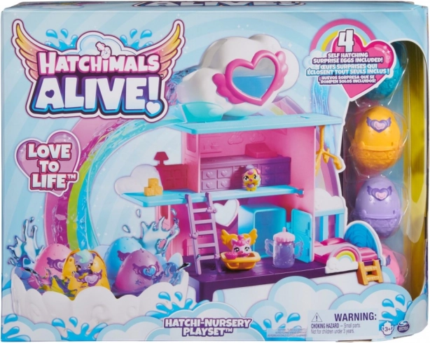 Hatchimals speelset Regenboogwereld broeden in water
