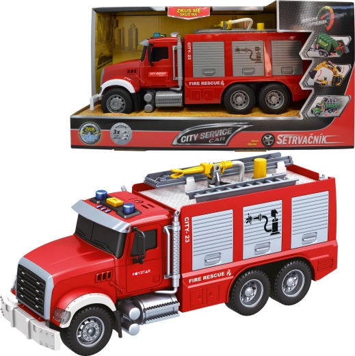 City Service brandweerwagen 1:14 met geluiden, lichten en waterstraal