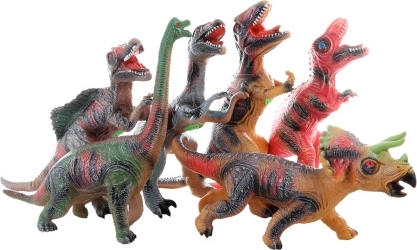 Rubberen dinosaurus met geluiden