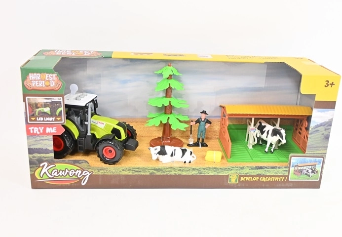 Kinderboerderijset met tractor (7 delen)