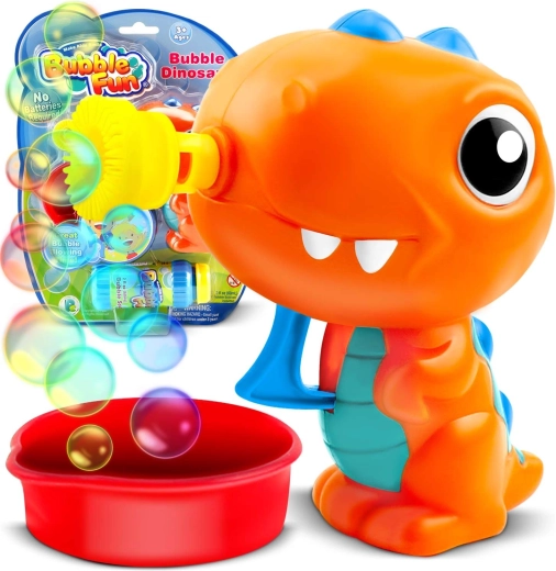 RICOKIDS dinosaurusbellenblazer – mechanisch bubbelpistool