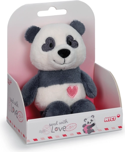 Nici pluchen panda Love in geschenkdoos 12 cm