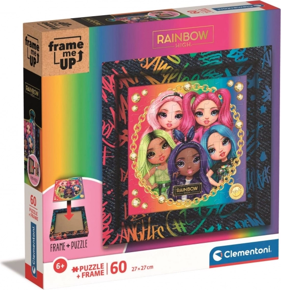 Clementoni puzzel Frame Me Up: Rainbow High 60 stukjes