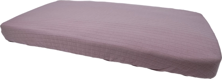 Lodger Slumber Solid hoeslaken voor babybed 60 × 120 cm rose