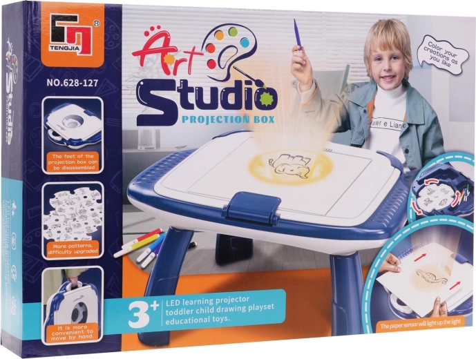 Kinderprojector om te tekenen met tafeltje en accessoires