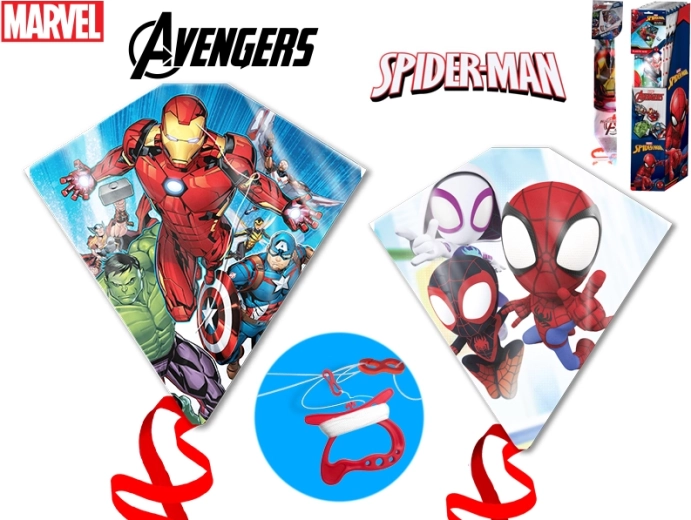 Vlieger met Avengers- en Spider-Man-motief