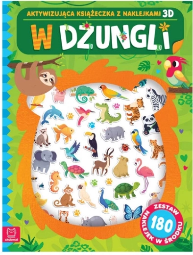 In de jungle – activiteitenboek met 3D-stickers (180 stickers)