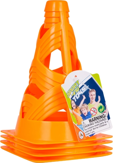 Trainingskegels oranje 4 stuks