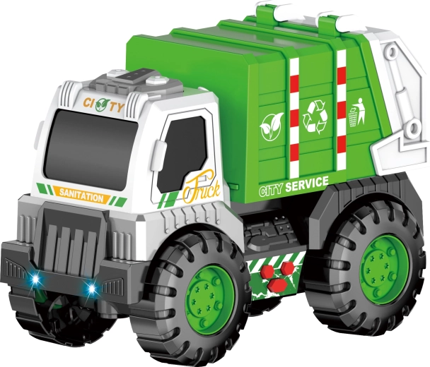 Vuilniswagen met licht- en geluidseffecten