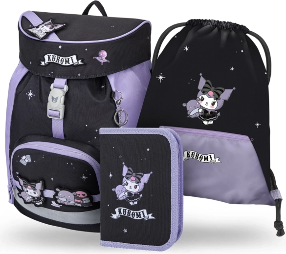 Baagl schoolset Airy Kuromi fortune dream – rugzak, etui en zakje