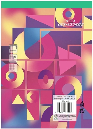 Blok CONCORDE A5 geruit, 50 vellen