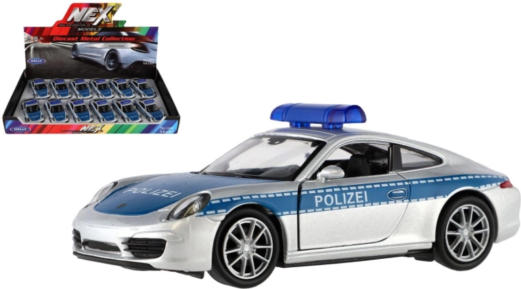 Politiemodel Porsche 911 Carrera S 12 cm – Welly
