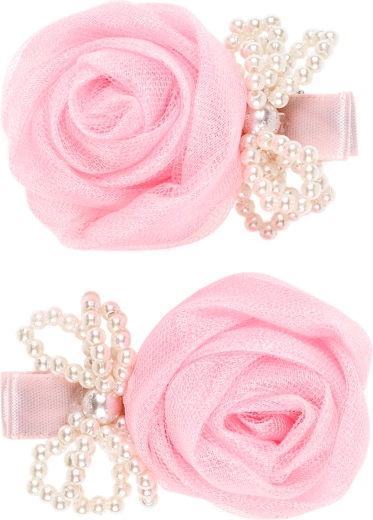 Souza! roze haarclips Lulu - 2 stuks