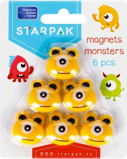 Magneten monstertjes – set sterke magneten (6 stuks)