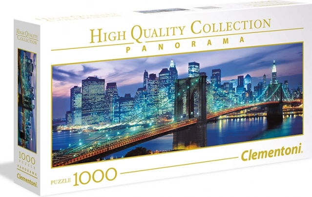 Panorama legpuzzel 1000 New York – Brooklyn Bridge CLEMENTONI