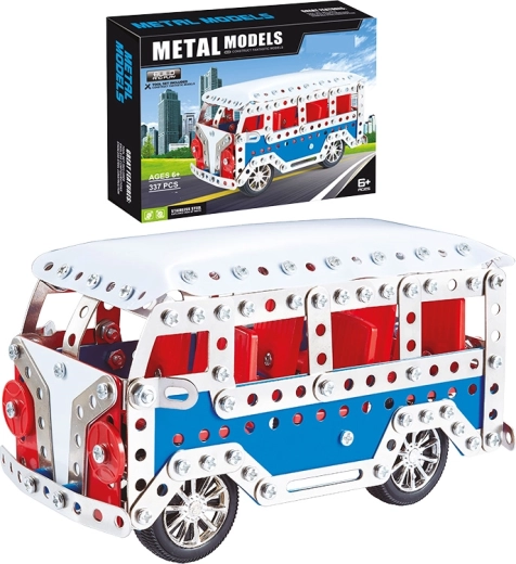 Metalen bouwset bus, 337 onderdelen