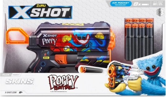 Pistool voor schuimpijltjes X-SHOT Flux Toony – 8 pijltjes