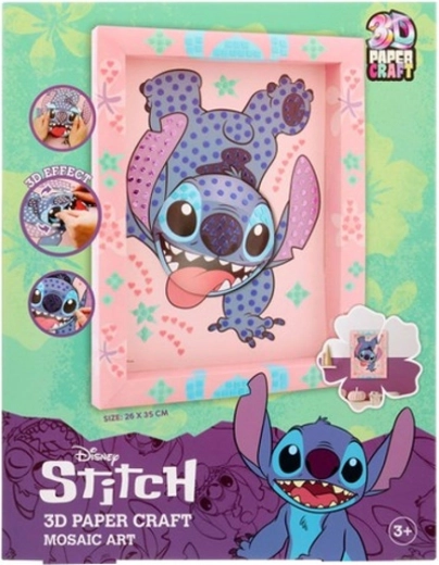 Origami DISNEY afbeelding Stitch 3D mozaïek van papier 26 × 35 cm