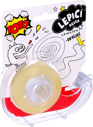 Klevende tape met dispenser 1,8 cm x 33 m