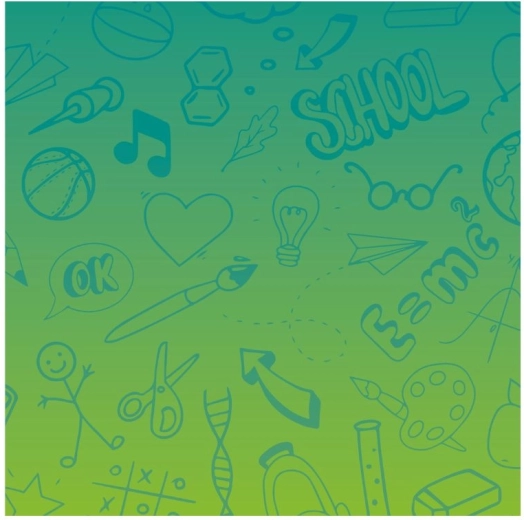 Tafelkleed voor beeldende vorming 65 × 50 cm BTS Ombre Boy