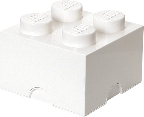 Opbergbox LEGO Brick 4 – wit